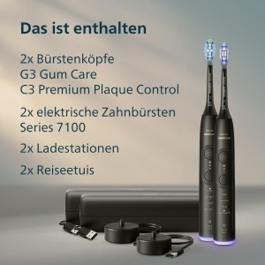 Periuta electrica Philips Sonicare 7100, 4 moduri de curatare, 3 intensitati, negru - Img 9