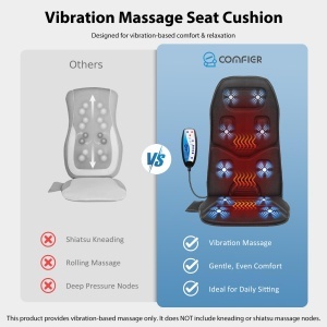 Perna de Masaj COMFIER cu Calorifer - 10 Motoare de Vibratie, Setari Personalizabile - Img 6