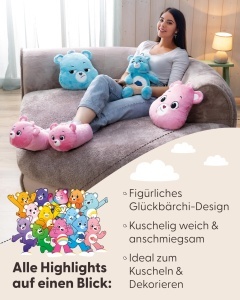 Perna decorativa NICI Kissen Glucksbarchis Brummbarchi 35x32cm - roz - Img 5