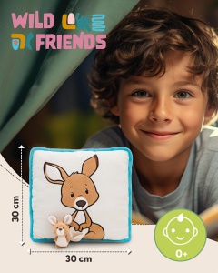 Perna din plus NICI Kanguru cu Kangurubaby 30x30cm, bej - Img 2