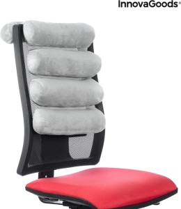 Perna ergonomica InnovaGoods, 5 module, pliabila, din bumbac si PP, culoare gri - Img 4