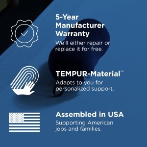 Perna multifunctionala TEMPUR All Purpose Pillow forma ergonomica culoare albastru marin - Img 6