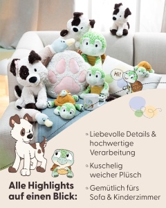 Perna NICI Kissen Schildkrote 43x25cm - bej - confortabila si moale - Img 4