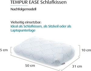 Perna TEMPUR Ease, 50 x 31 x 105 cm, design ergonomic - Img 2