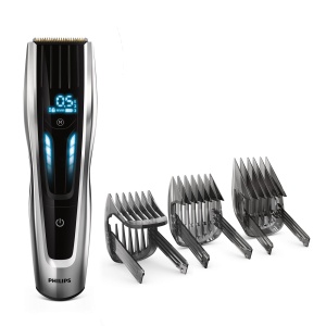 Philips Aparat de tuns Seria 9000, control tactil digital, performanta maxima, lame din titan, 400 de setari de lungime, 120 min functionare fara fir, model HC9450/15
