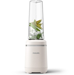 Philips Blender - Eco Conscious Edition, 350 wati, tehnologie ProBlend, cupa Tritan Renew(tm), fara BPA, alb matase mat (HR2500/00)