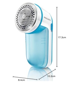 Philips Lam Shaver - Indepartarea scamelor pentru articole de imbracaminte, potrivita pentru toate textilele, 2 setari de inaltime, functioneaza cu baterii (2X baterii AA incluse), albastru (GC026/00) - Img 8