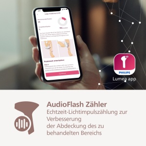 Philips Lumea 9900 Series, dispozitiv de epilare IPL, alternativa la epilarea cu laser, tehnologie SenseIQ si SkinAI, 4 atasamente pentru corp, fata, linia bikinilor, baterie si functionare la retea, BRI951/00 - Img 5