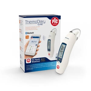 Pic Solution Thermodiary Ear Termometru Infrarosu pentru Ureche Display Maxi LED Fieberindikator - Img 1
