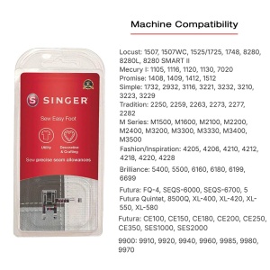 Picior de cusut Singer pentru masini de cusut, metalic, ajustabil, pentru linii drepte - Img 3