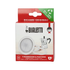 Piese de schimb Bialetti pentru espressoare de cafea, 6 cesti, aluminiu - Img 1
