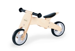 Pinolino Mini Balance Tricycle Charlie, din lemn, decapotabil in 4 directii, sa reglabila pe inaltime in 6 directii, pentru copii de la 1,5 ani, natural - Img 3