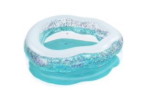 Piscina gonflabila Bestway Sparkle Shell 150x127x43 cm design cu glitter