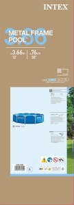 Piscina Metalica Intex 28210ND 3.66m x 76cm, Capacitate 6503L, Montare Rapida - Img 3