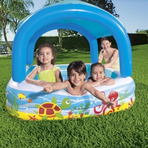Piscina pentru copii Bestway Canopy Play 147x147x122 cm cu acoperis detasabil - Img 2