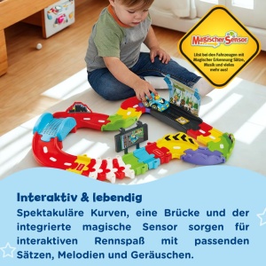 Pista de curse VTech Tut Tut Baby Flitzer cu masinuta sport inclusa - Img 3