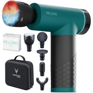 Pistol de masaj Antelope by Beurer RELOAD, 5 capete, 5 intensitati, functie caldura si racire
