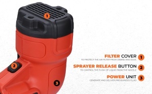 Pistol de vopsit Black Decker HVLP200-QS, 400W, 230V, 2.31 kg - Img 4