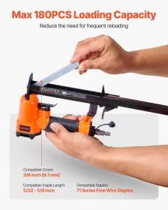 Pistol pneumatic VEVOR 7116A, 180 clame, 70-110 PSI, usor de utilizat - Img 3
