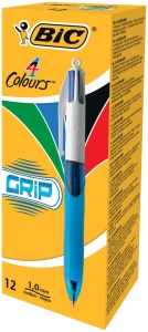 Pix BIC 4 Colours Grip Pro, 4 culori, guma antiderapanta, 0.4mm - Img 4