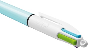 Pix BIC 4 Culori Fun, 12 buc, Pastel Albastru, Scriere 0.4 mm - Img 3