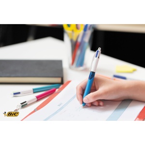 Pix BIC 4 Culori Grip 3 Bucati, Culoare Sortata, Reincarcabil - Img 2