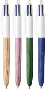 Pix BIC 4 Culori Wood Effect, Set 5 Bucati, Design Lemn, 4 Culoari - Img 4