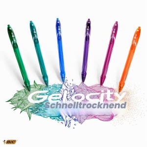 Pix gel BIC Gel-ocity Quick Dry, set 13 culori, varf 0.7 mm - Img 6