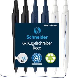 Pix Schneider Reco 131886, 6 bucati, din plastic reciclat, culoare albastra