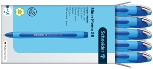 Pix Schneider Slider Memo XB, culoare albastra, 10 bucati, scriere extrabreata - Img 6