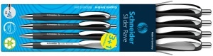 Pix Schneider Slider Rave XB, 4 bucati, negru si alb, scriere extrabreata - Img 6