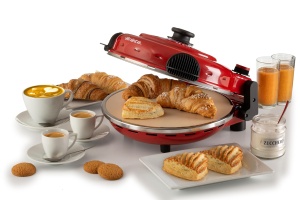 Pizzaofen Ariete 919 Rosu 400degC 1200W Placa refractara antiaderenta - Img 6