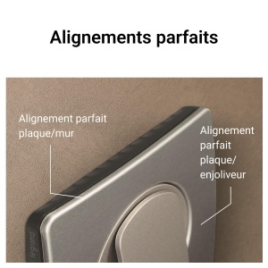 Placa de Acoperire Legrand Celiane-Platte pentru Priza si Intrerupator - 1 Fach, Culoare Metalizata - Img 6