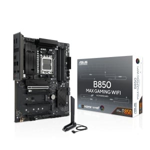 Placa de baza ASUS B850 MAX Gaming WiFi ATX, DDR5, PCIe 5.0, Wi-Fi 6E