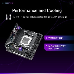 Placa de baza ASUS ROG Strix B850-I Gaming WiFi, Mini-ITX, DDR5, 2.5G LAN, WiFi 7 - Img 3