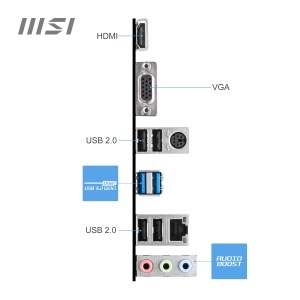 Placa de baza MSI PRO H610M-E, Micro-ATX, suport Intel 12th Gen, 2x DIMM, PCIe 4.0 - Img 6