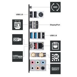 Placa de baza MSI PRO Z690-A WIFI ATX, accepta procesoare Intel de generatia a 12-a, LGA 1700, 14 Duet Rail 55A VRM, DDR5 Memory Boost 6400MHz/OC, 1 x PCIe 5.0 x16, 3 x M.2 Gen4 x4, 2.5G LAN, Wi-Fi 6E - Img 7