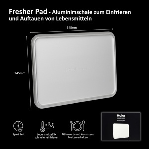 Placa de dezghetare Haier Fresher Pad din aluminiu, antibacteriana, pentru carne si legume - Img 2