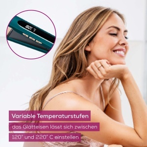 Placa de indreptat parul Beurer HS 50 Ocean, 11 trepte temperatura, ceramica-keratina - Img 4
