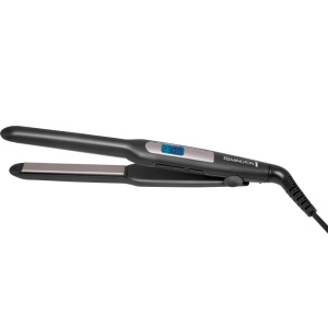 Placa de indreptat parul Remington [placi foarte inguste: pentru par scurt, pixies, breton, barba si bucle mici] Placa de indreptat parul (acoperire ceramica Ultra-Pro, afisaj LCD, 150-230degC) Placa de indreptat parul S5515 - Img 2