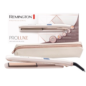 Placa de indreptat parul Remington S9100, 150-230C, roz aurie, tehnologie OPTIheat