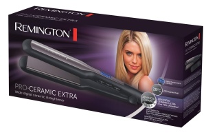 Placa de indreptat parul Remington Wide Pro-Ceramic Extra (placi de coafat extra late de 45 mm - in special pentru parul gros, cret, cret si foarte lung) Afisaj LCD, 150-230degC, placa de indreptat parul S5525 - Img 2