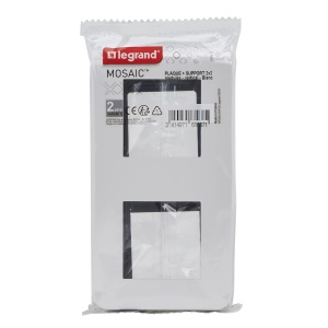 Placa de montaj Legrand 099473, verticala, 2 module, alba, material rezistent - Img 6