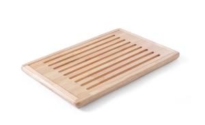 Placa de taiat din lemn APS Rubberwood, 32 x 47,5 cm, cu compartiment pentru firimituri