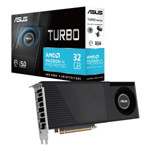 Placa grafica ASUS Turbo Radeon AI PRO 32GB R9700, 32GB GDDR6, PCIe 5.0