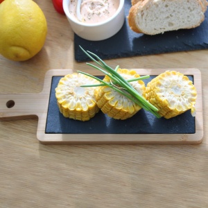 Placa servire Westmark Tapas Friends bambus si ardezie 23x9 cm maro deschisanthracit - Img 6