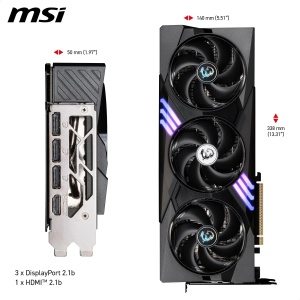Placa Video MSI GeForce RTX 5070 12G Gaming Trio OC - 12GB GDDR7, PCIe 5, Boost 2610 MHz - Img 6