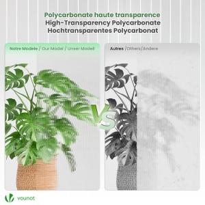 Placi din Polycarbonat VOUNOT 10x 6mm transparente, UV rezistente, 60.5x121cm - Img 7