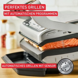 Placi Tefal Plancha XA728810 Compatibile OptiGrill Antiaderente Aluminiu Turnat Negru - Img 3