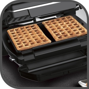Placi Waffle Tefal XA7248, pentru OptiGrill si Elite, 2x Placi, Negru - Img 5